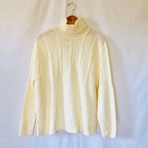 Alexis Reed Cable Knit Turtleneck Sweater